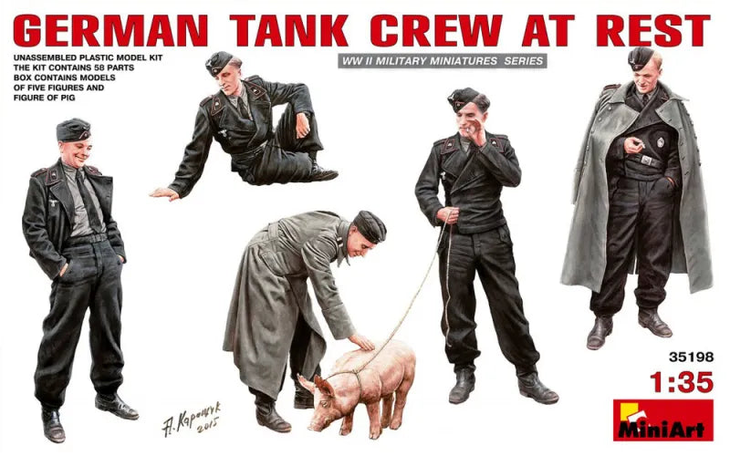 GERMAN TANK CREW AT REST