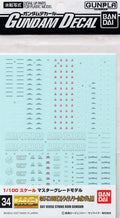 Gundam Decal MG for GAT-X105E Strike Noir Gundam