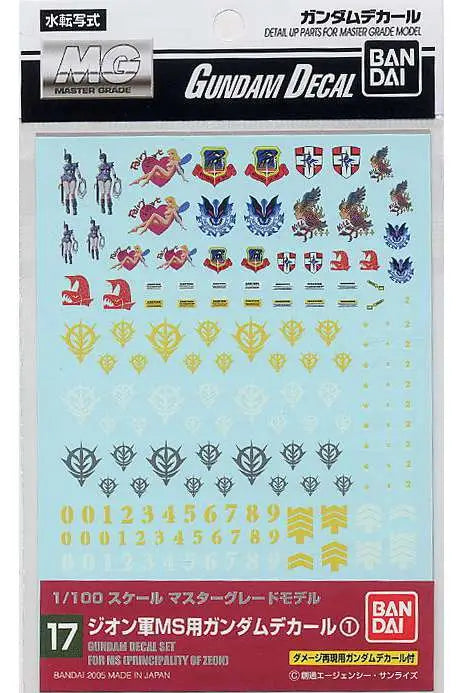 Gundam Decal Mg Multi Zeon