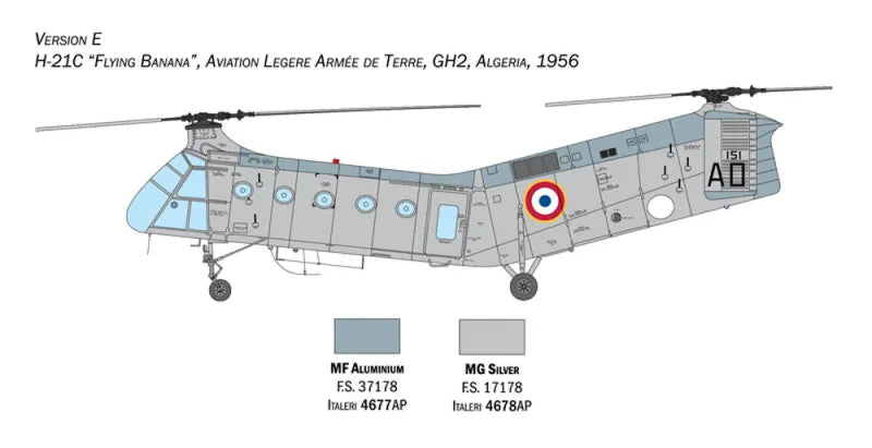 H-21C Flying Banana Gunship