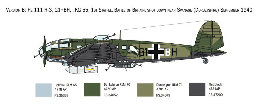 HE 111 H-6 Battle of Britain 80th Ann.