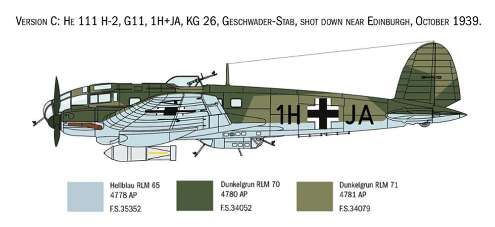 HE 111 H-6 Battle of Britain 80th Ann.