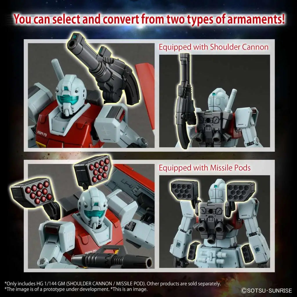 Hg Gm Shoulder Cannon / Missile Pod