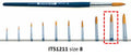 Italeri Size 8 Synthetic Round Brush