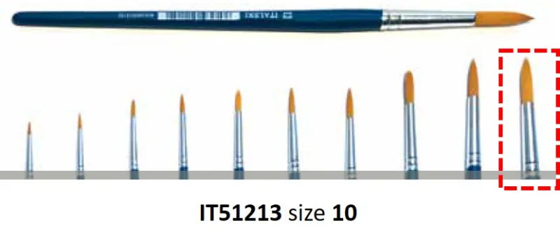 Italeri Size 10 Synthetic Round Brush