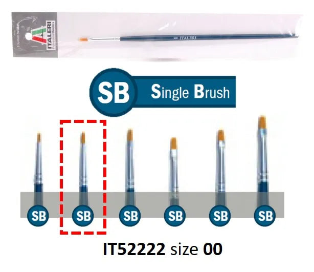 Brush Synthetic Flat 00