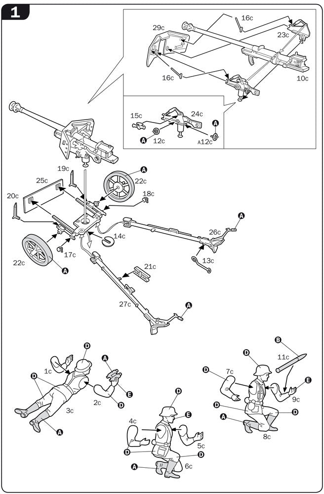 German Guns Pak35-Pak40 Flak38