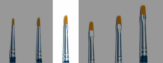 Italeri Size 0 Synthetic Flat Brush