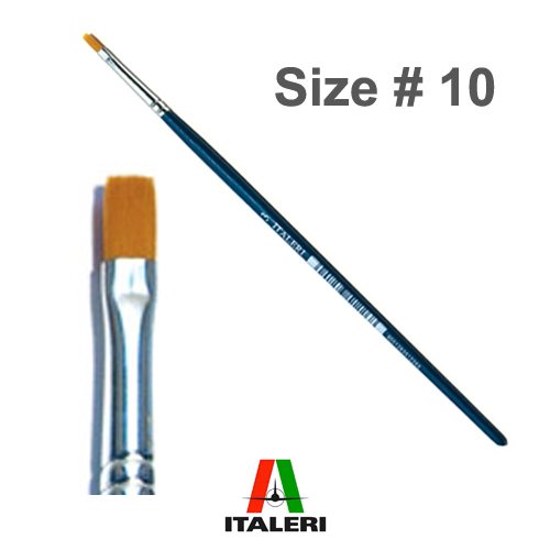 Italeri Size 10 Synthetic Flat Brush
