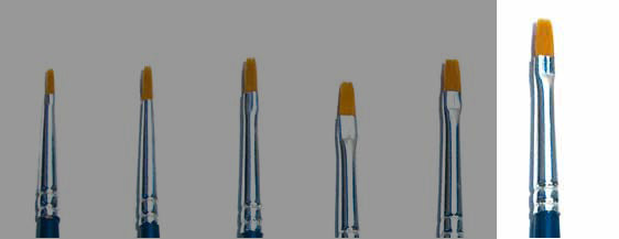 Italeri Size 3 Synthetic Flat Brush