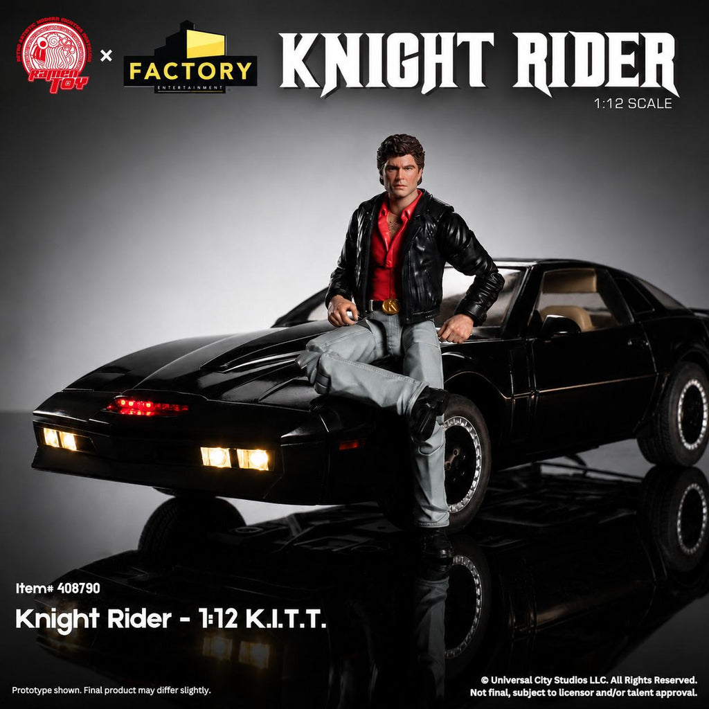 Knight Rider 1:12 Scale Kitt Vehicle & Michael Knight Action Figure