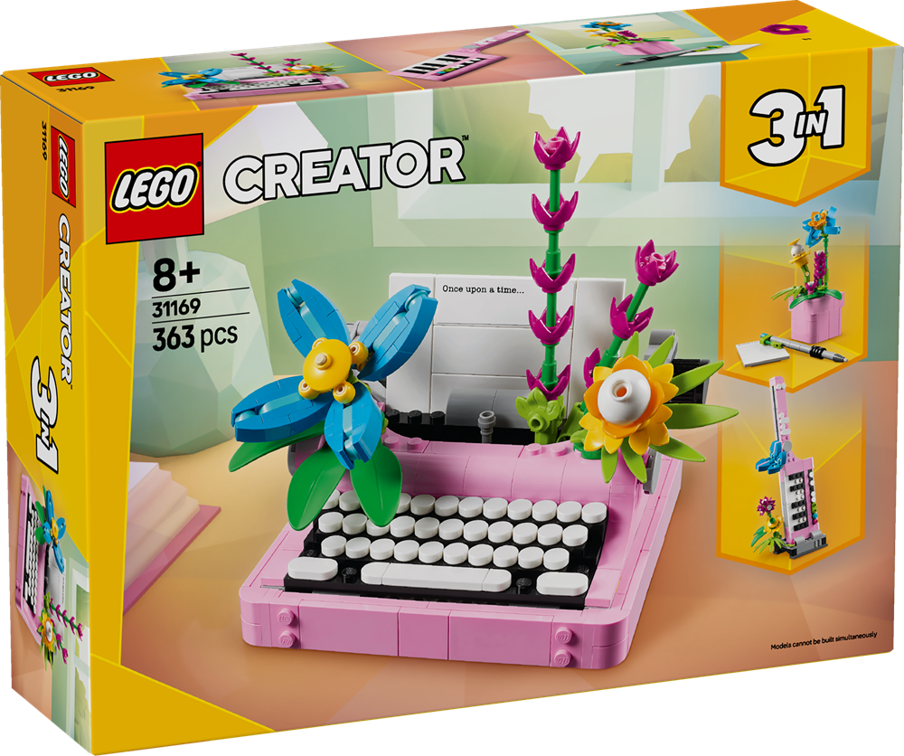 LEGO Creator 31169 Macchina da Scrivere con Fiori