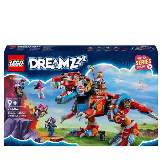 LEGO Dreamzzz 71484 Dinosauro Robot C-Rex di Cooper