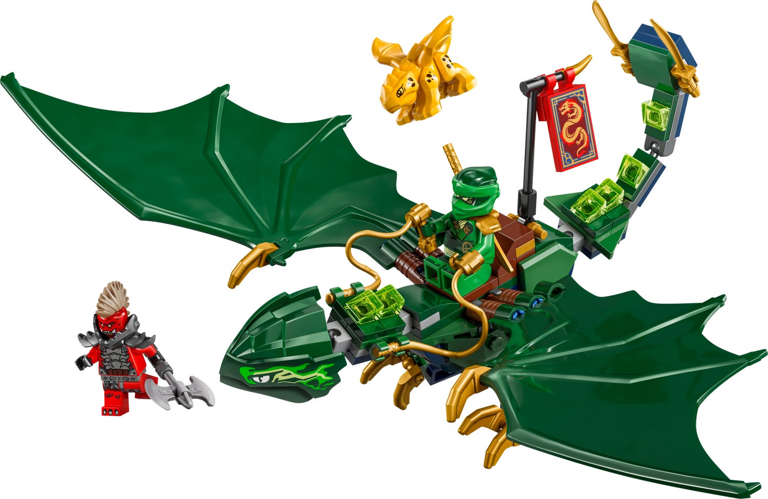 LEGO Ninjago 71829 Drago della Foresta Verde di Lloyd