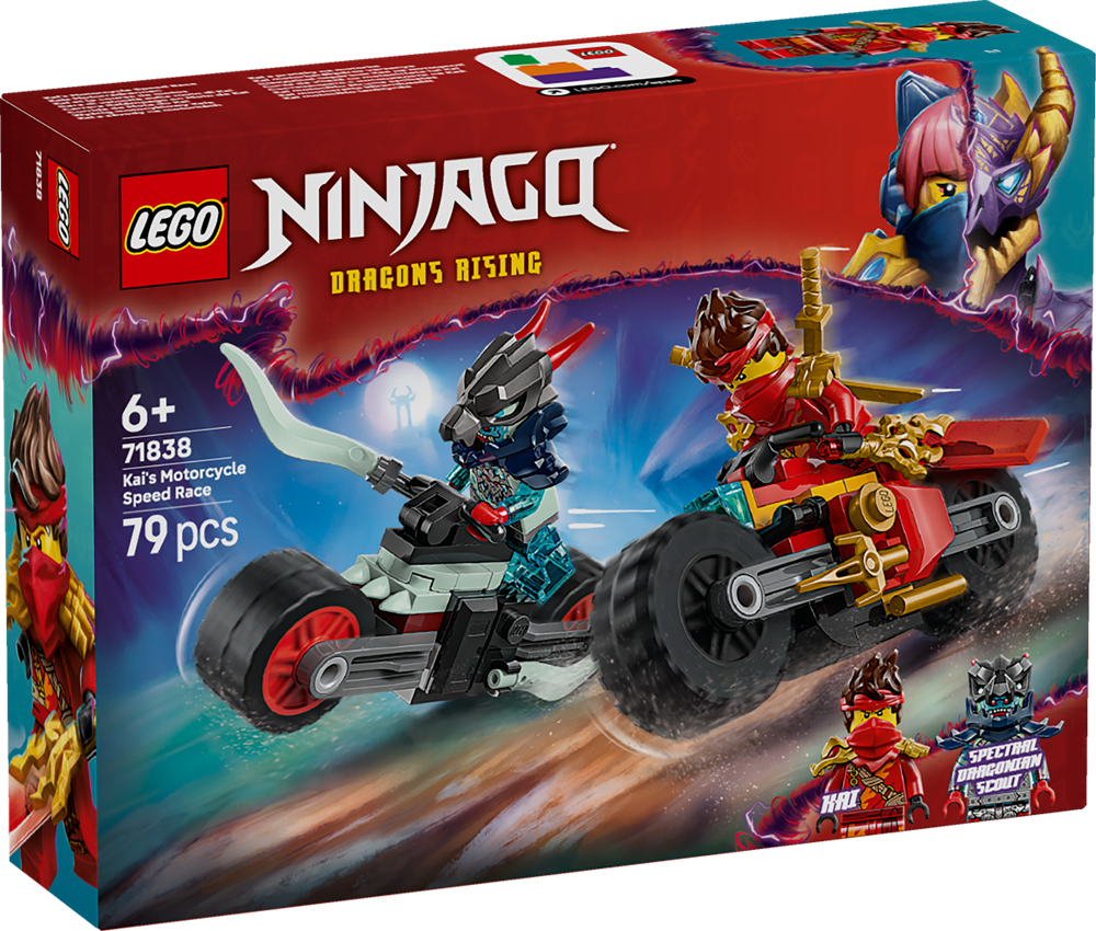 LEGO Ninjago 71838 Gara di Velocità sulla Moto di Kai