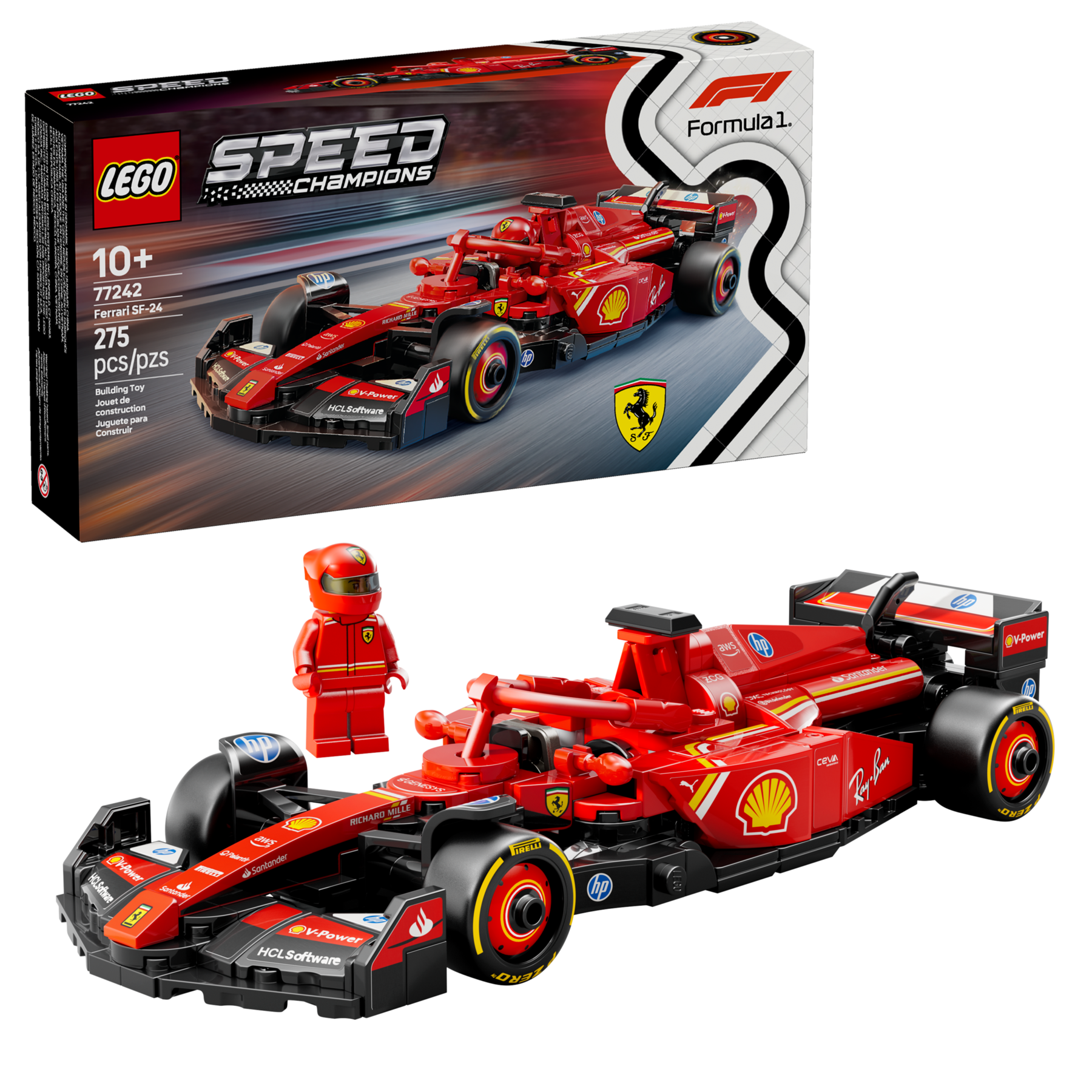 LEGO Speed Champion 77242 Auto da Corsa F1 Ferrai SF-24