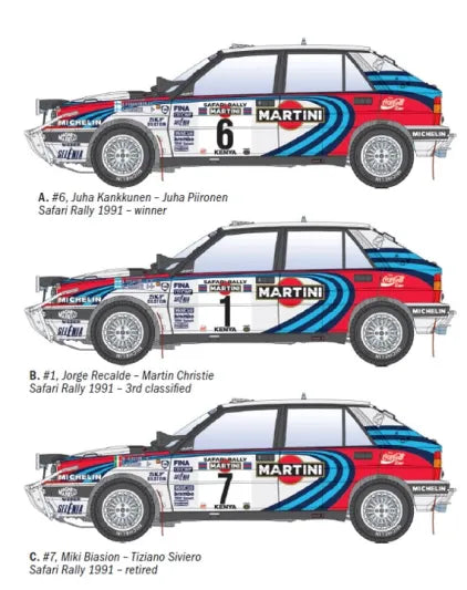 Lancia Delta HF Integrale 16v Safari Rally 1991