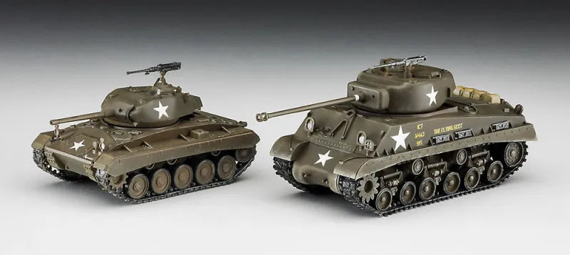 M4A3E8 SHERMAN & M24 CHAFFEE 2 Kits in box