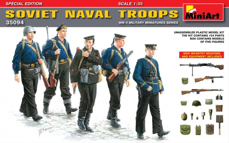 Soviet Naval Troops with 5 Figures