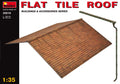 Flat tile roof