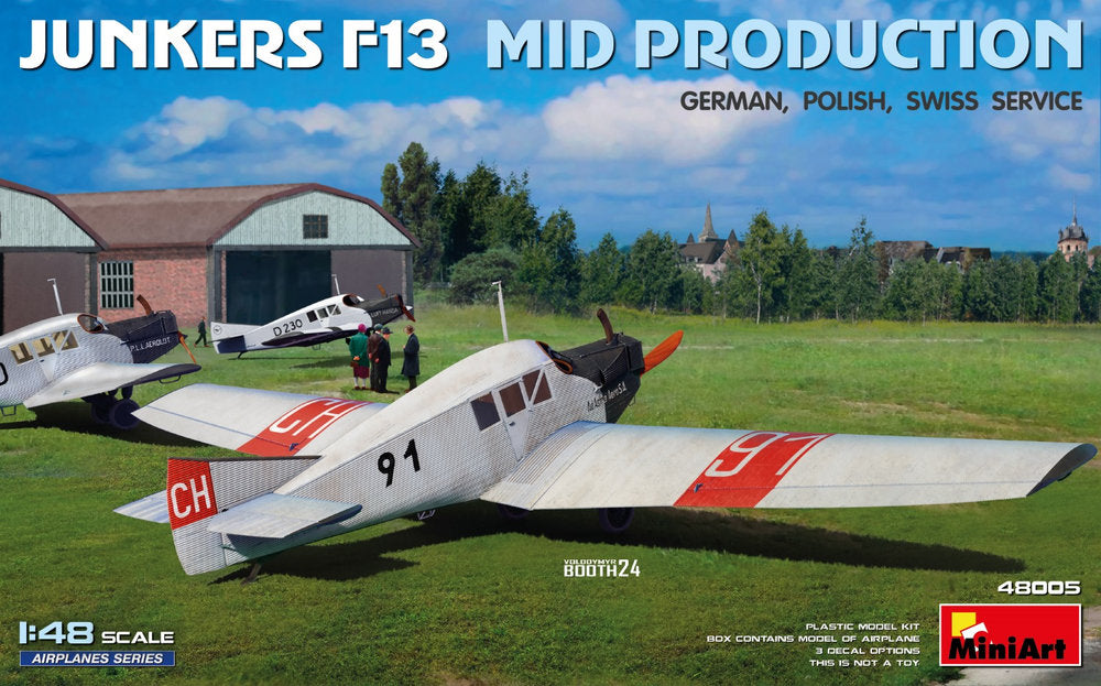 Junkers F13. Mid Prod. German, Polish, Swiss Service