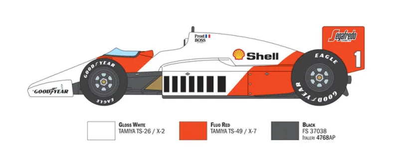 Mc Laren MP4/2C Prost / Rosberg
