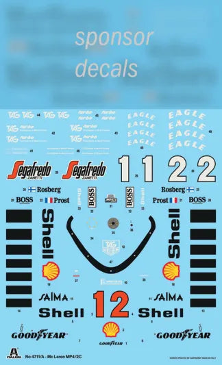 Mc Laren MP4/2C Prost / Rosberg