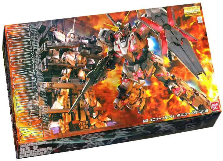 Unicorn Gundam HD Color + MS Cage MG Bandai