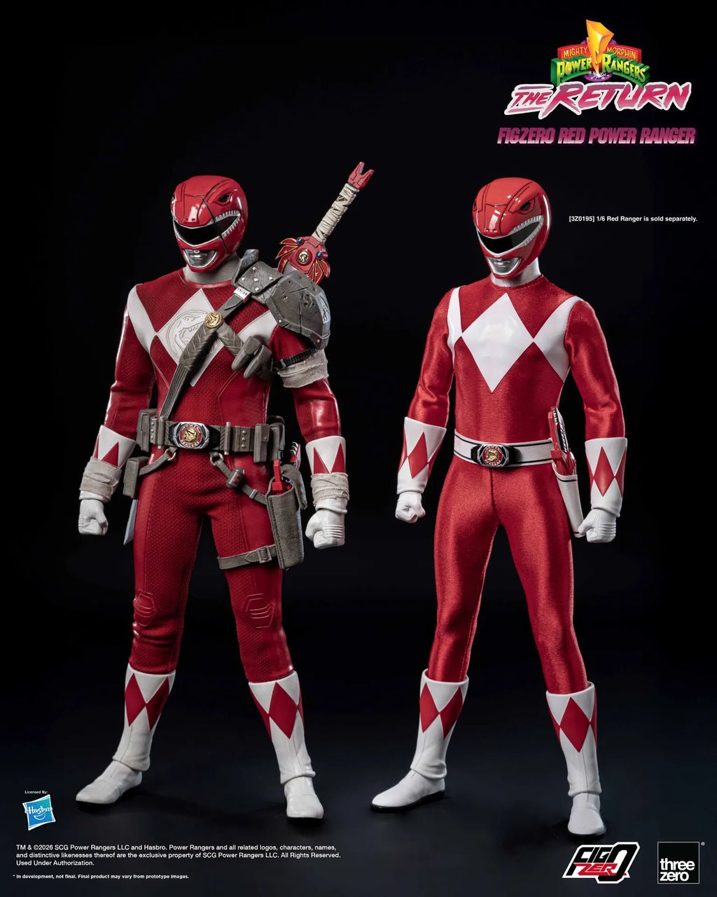 Mighty Morphin Power Rangers The Return Red Power Ranger 1/6 Action Figure