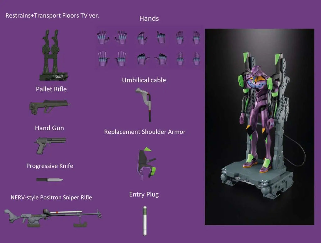 Neon Genesis Evangelion Test Type 01 Tversion Action Edition Model Kit