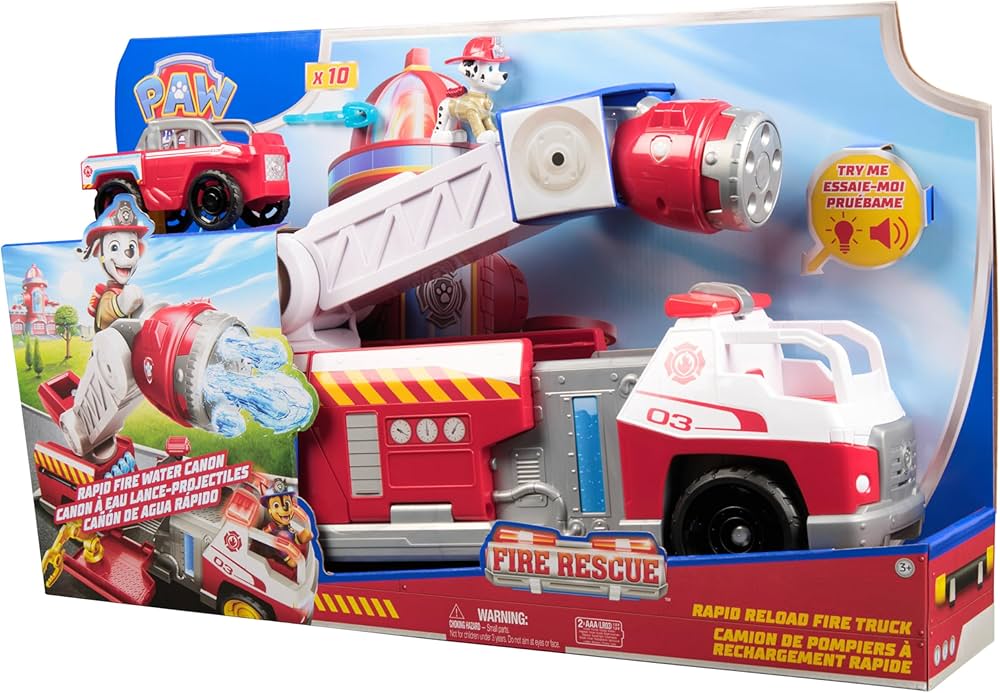 PAW PATROL Fire Rescue Camion Pompieri Deluxe