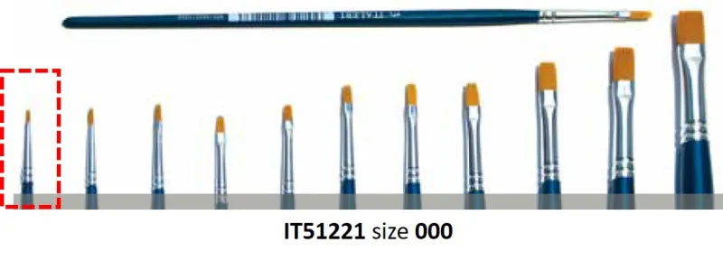 Brush Synthetic Flat 000