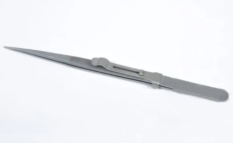 Fine serrated Locking tweezers (160mm)