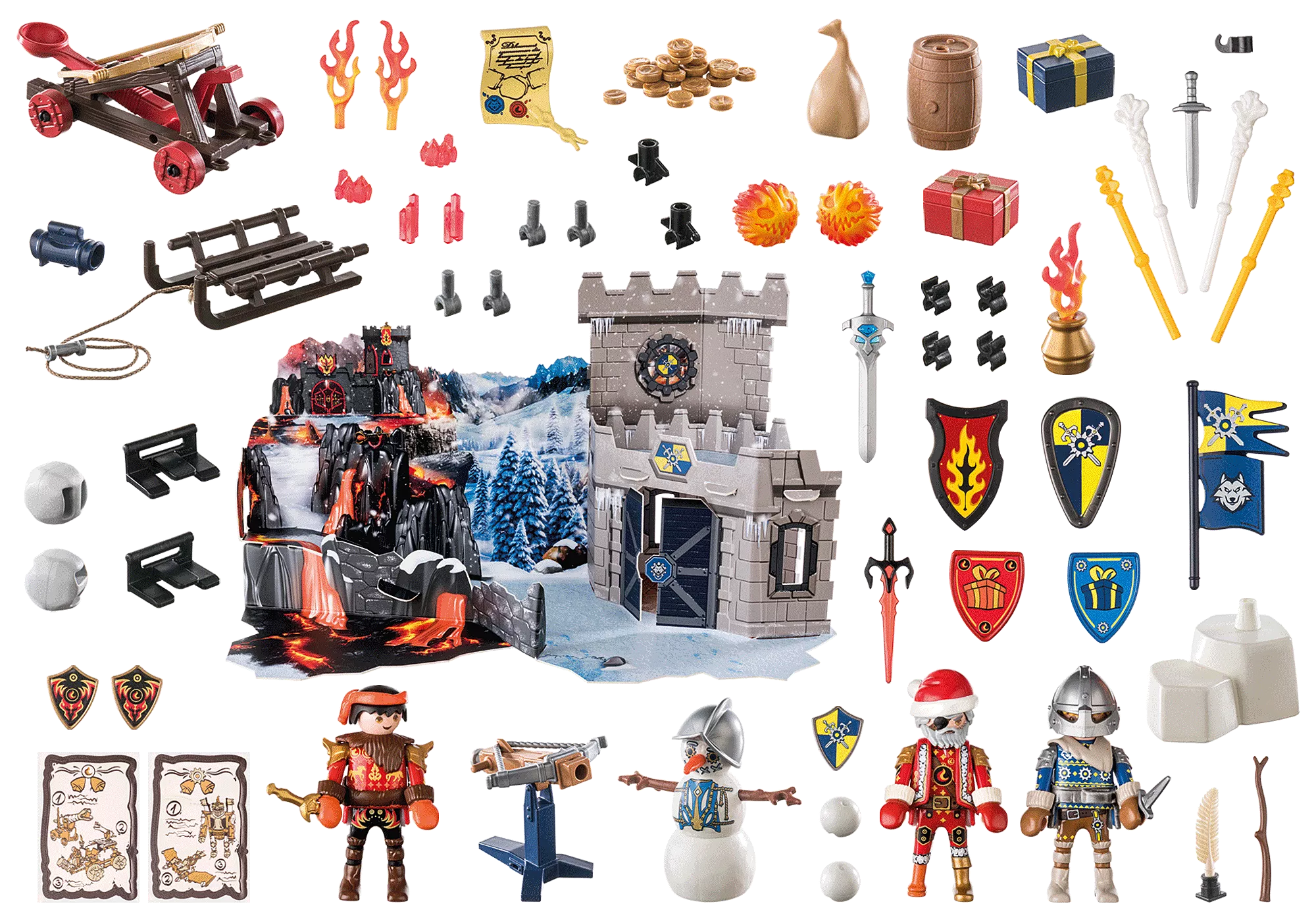 PLAYMOBIL Calendario dell’Avvento 71346 Novelmore Battaglia nella Neve