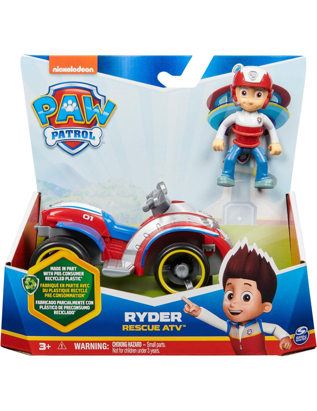 PAW Patrol, quad di salvataggio di Ryder con personaggio da collezione