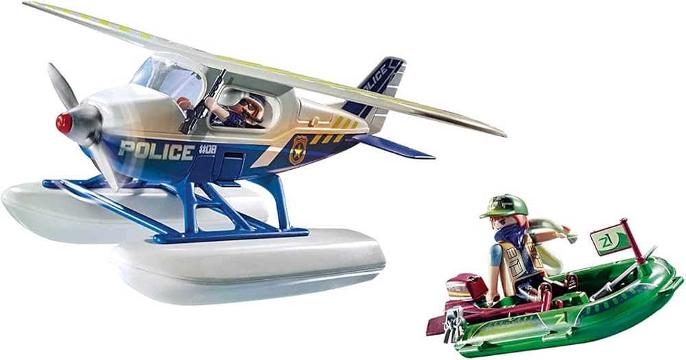 Playmobil 70779 – Idrovolante della Polizia e Contrabbandieri