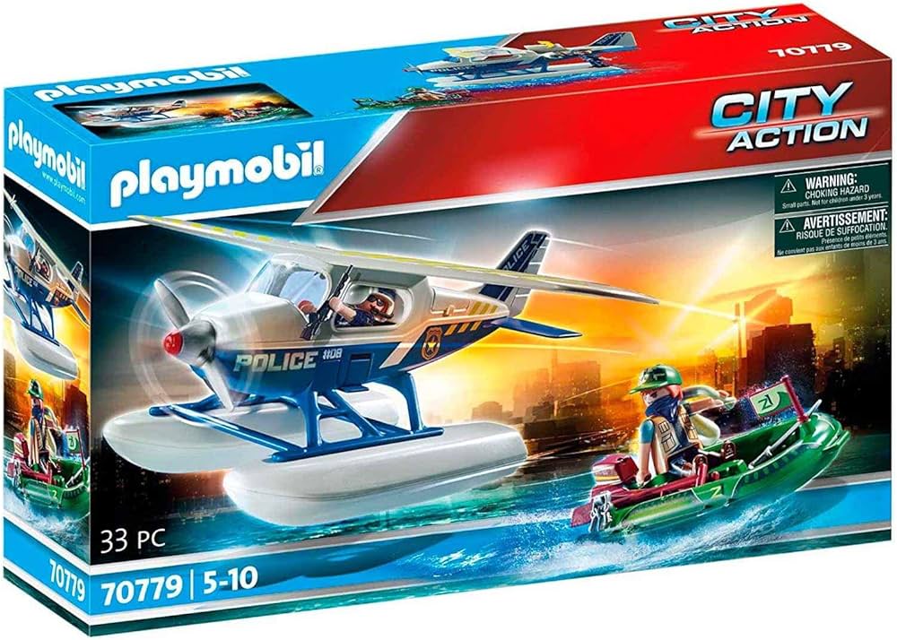 Playmobil 70779 – Idrovolante della Polizia e Contrabbandieri
