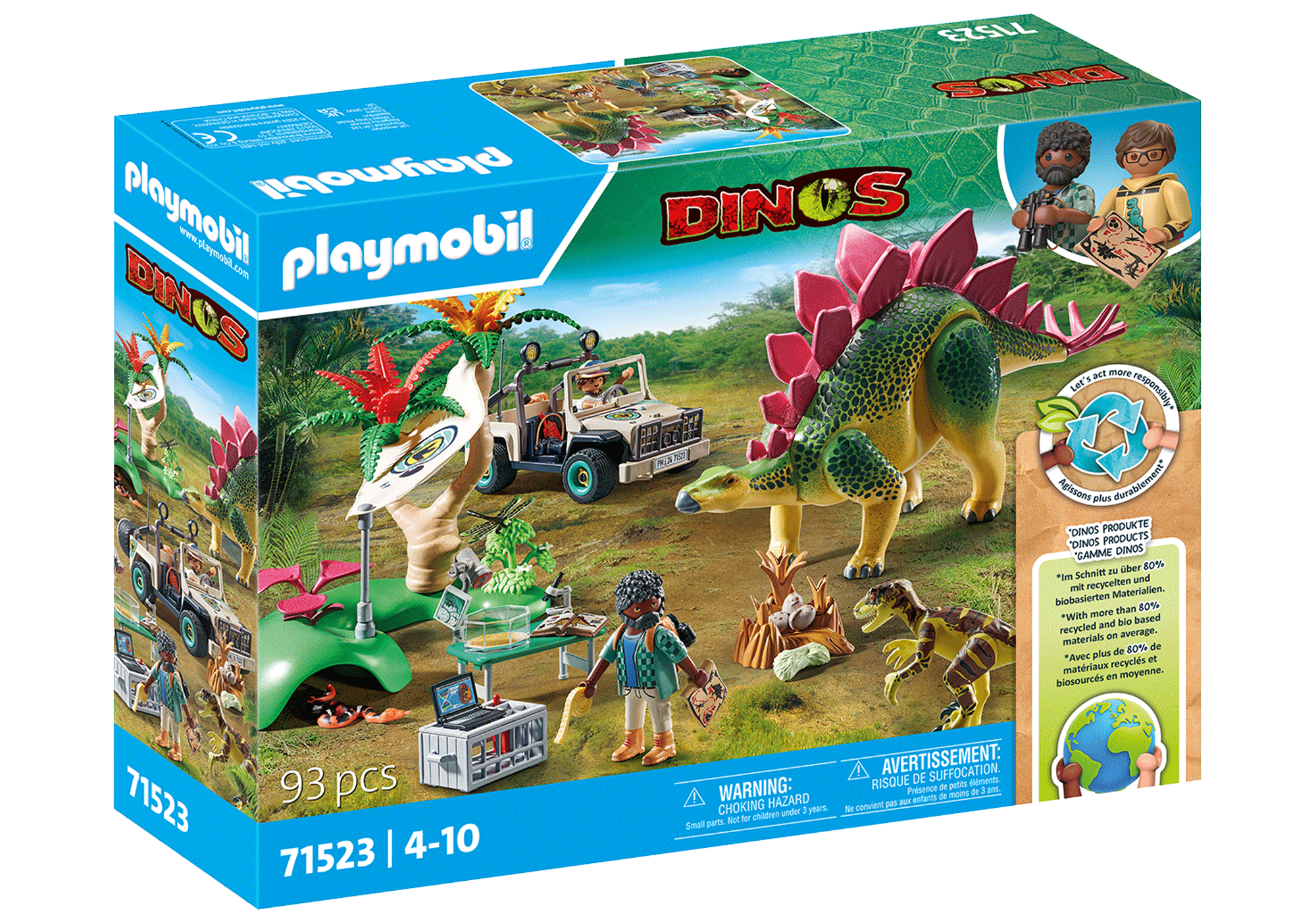 Playmobil Dinos 71523 Campo Base con Dinosauri