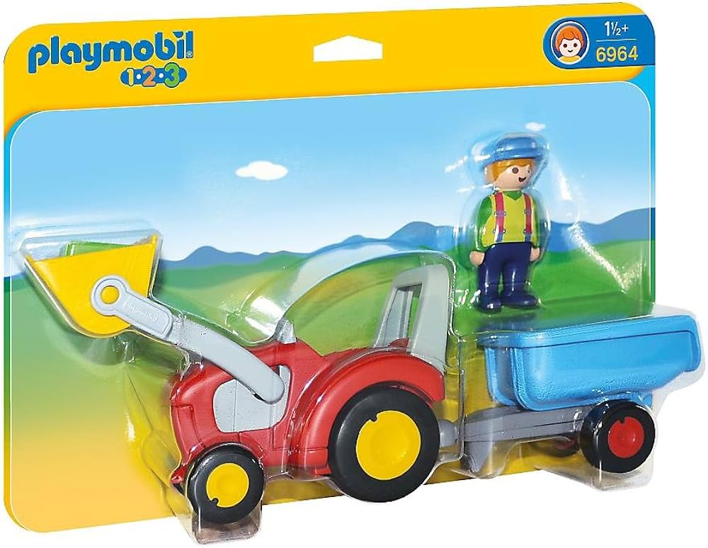 Playmobil Trattore con rimorchio