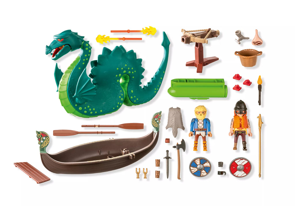 Playmobil Vichinghi con mostro marino