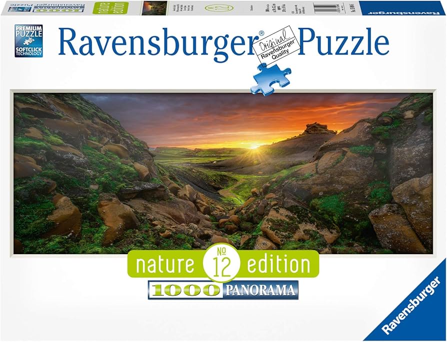 Puzzle Ravensburg Panorama Sun over Iceland