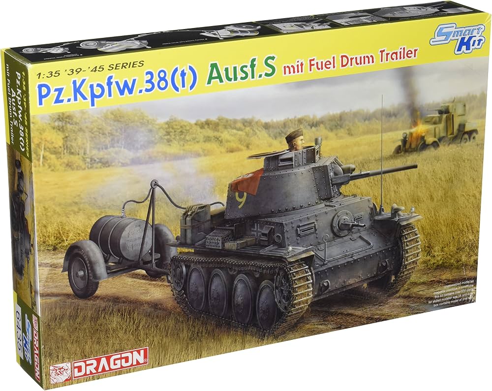 Pz.Kpfw/38 Ausf.S mit Fuel Drum Trailer