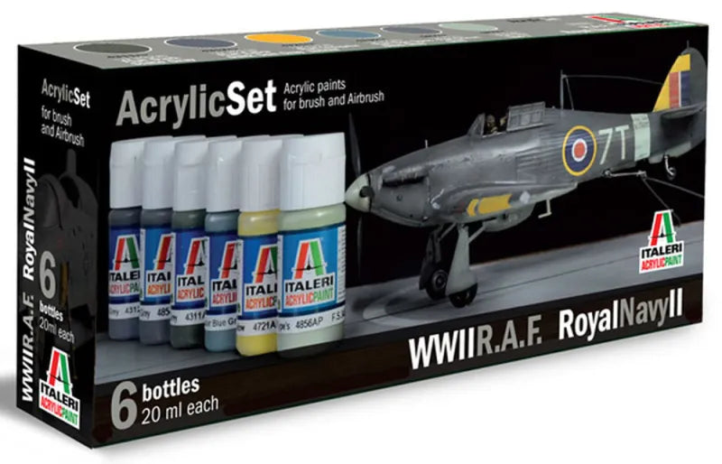 R.A.F./ROYAL NAVY II - 6x20ml ACRYLIC SET