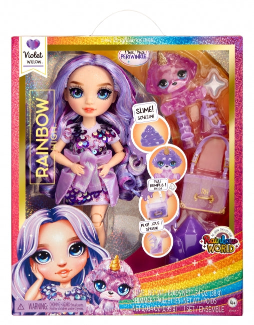 RAINBOW HIGH Classic Fashion Doll Violet Willow