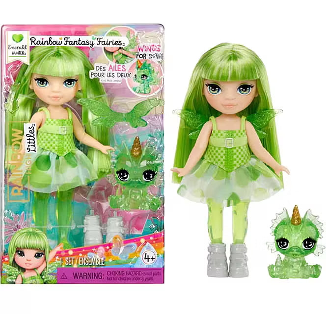 RAINBOW HIGH Little Rainbow Fantasy Fairies Doll Emerald Hunter