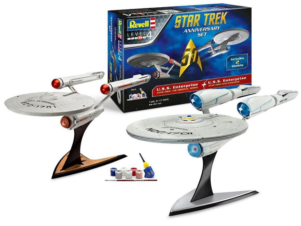 Star Trek Anniversary Set U.S.S. Enterprise (Star Trek: The Original Series) + U.S.S. Enterprise (Star Trek Into Darkness)