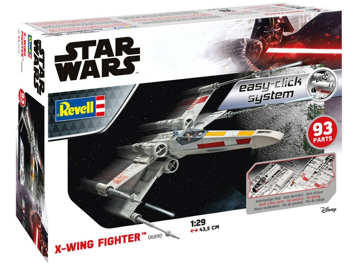 Star Wars Easy-Click Model Kit 1/29 X-Wing Fighter