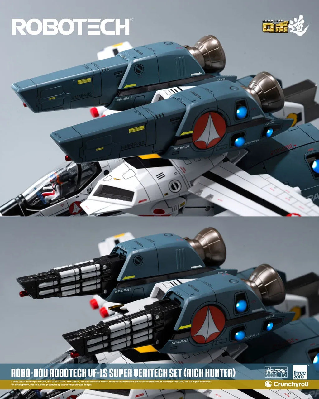 Robo-dou Robotech Vf‐1s Rick Hunter Super Veritech Set Figure