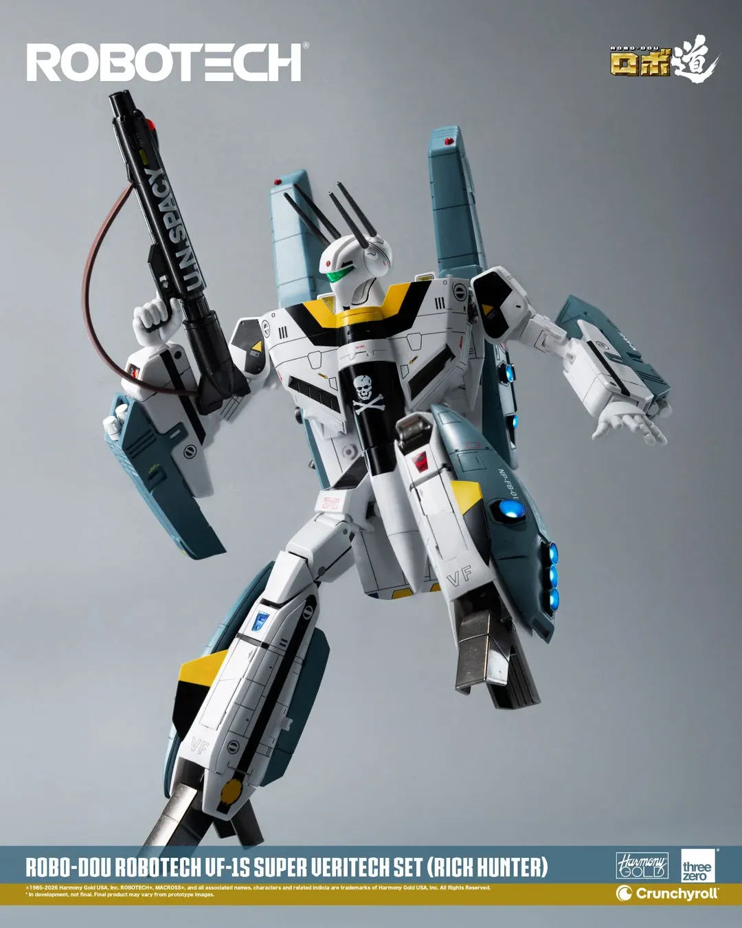 Robo-dou Robotech Vf‐1s Rick Hunter Super Veritech Set Figure