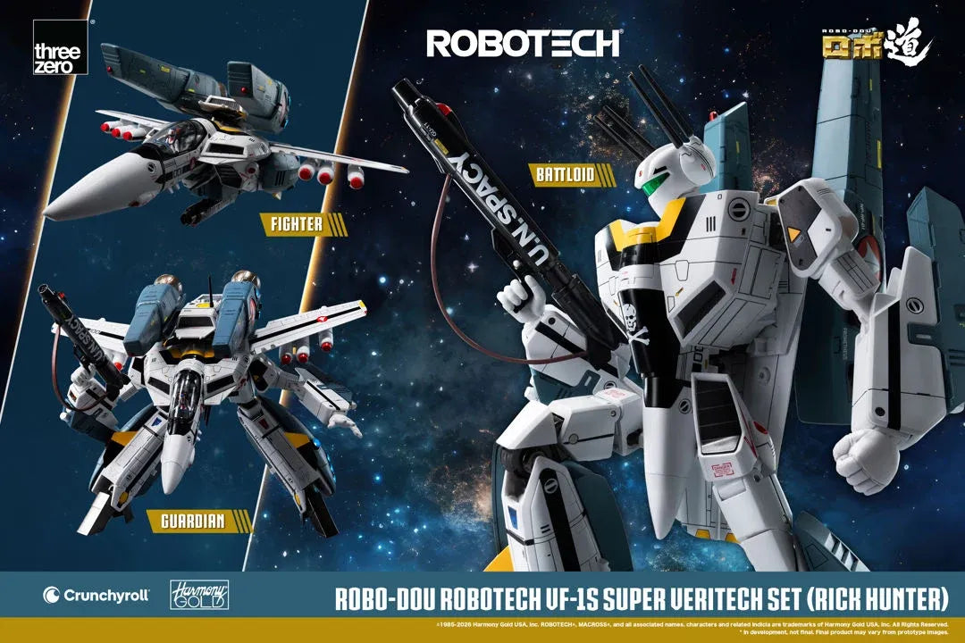 Robo-dou Robotech Vf‐1s Rick Hunter Super Veritech Set Figure